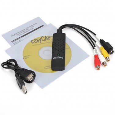 USB 2.0 Audio Video VHS VCR TV to DVD Converter Capture Card Adapter