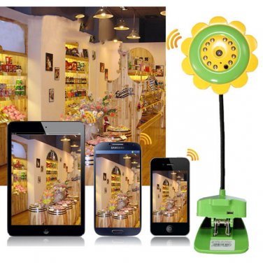 Sunflower Wireless WiFi IP Camera Video Monitor Night Vision for Smartphone