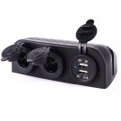 Car Cigarette Lighter Socket Charger Waterproof 12-24V Universal USB
