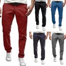 Mens Casual Solid Color Sport Harem Pants Fitted Trousers