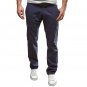 Mens Casual Solid Color Sport Harem Pants Fitted Trousers