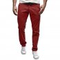 Mens Casual Solid Color Sport Harem Pants Fitted Trousers