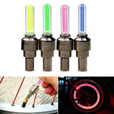 Bicycle Valve Core Flashlight LED Light Wheel Decorative Light