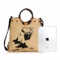 Women Canvas National Wind Handbag Crossbody Bag