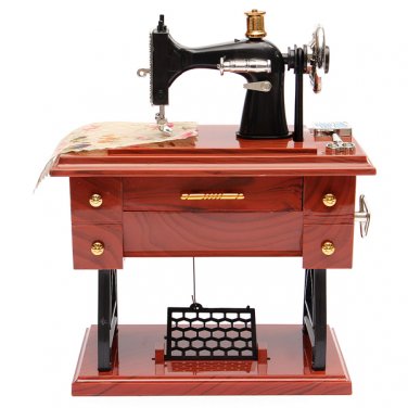 Mini Treadle Sewing Machine Mechanical Music Box