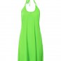 Women Mini Dress Solid Halter Backless Bikini Cover Up