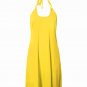 Women Mini Dress Solid Halter Backless Bikini Cover Up