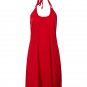 Women Mini Dress Solid Halter Backless Bikini Cover Up