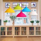 Pendant Lamp Holder Colorful Silicone Folding Lampshade Ceiling Light Socket AC 110-240V