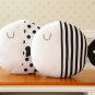 Dot Stripe Kiss Fish Throw Pillow Cotton
