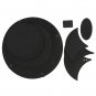 10Pcs Bass Snare Drum Sound off Mute Silencer Drumming Rubber Practice Pad Set