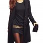 Long Sleeve Elastic Bodycon Women Above Knee Bottom Dress