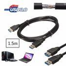 5Gbps 1.5m High Speed USB 3.0 Male to Female Short Cable Extension For Tablet