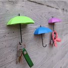 3Pcs Creative Umbrella Shape Home Decoration Hook