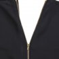 Black V Neck Backless Long Sleeve Zipper