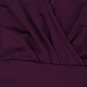 Plus Size V-Neck Solid Pleated Evening Party Dress