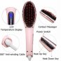 Electric LCD Fast Hair Straightener Comb Brush with US UK EU Plug Hairstyling Tool