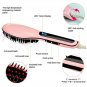 Electric LCD Fast Hair Straightener Comb Brush with US UK EU Plug Hairstyling Tool