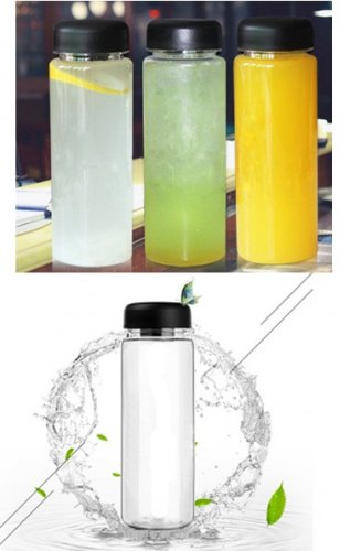 500ml Portable Clear Water Bottle Sport Water Cup