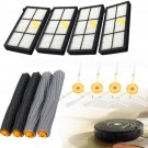12Pcs Extractor Brus Filter Kit for iRobot Roomba 800 Series 870 880 Cleaner SET Spare Parts