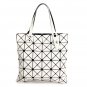 Diamond Pattern Foldable Handbag Patchwork Large Capacity Tote