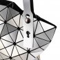 Diamond Pattern Foldable Handbag Patchwork Large Capacity Tote
