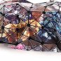 Diamond Pattern Foldable Handbag Patchwork Large Capacity Tote
