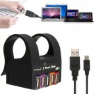 Portable High Speed 7 Ports USB 2.0 External Hub Adapter Extension Cable Adapter Splitter