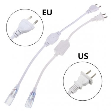 LED Strip Accessory Special US/EU Plug For 5050 Strip Light AC 220V