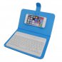 Universal Wireless Bluetooth Keyboard Holster Flip PU Case Cover For Cellphone in 4.5''-6.5''