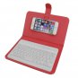 Universal Wireless Bluetooth Keyboard Holster Flip PU Case Cover For Cellphone in 4.5''-6.5''