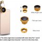 Universal 3in1 Fish Eye Wide Angle Micro Zoom Camera Lens Kit For iPhone Samsung Mobile Phone