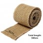 3M 6CM Vintage Jute Hessian Burlap Ribbon Strap Wedding Party Decoration