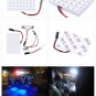 12V 48 SMD LED Panel Car Interior Light Bulb T10 Dome BA9S Adapter White