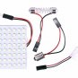12V 48 SMD LED Panel Car Interior Light Bulb T10 Dome BA9S Adapter White