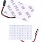 12V 48 SMD LED Panel Car Interior Light Bulb T10 Dome BA9S Adapter White