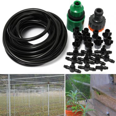 Outdoor Garden Misting Device Cooling System Mist Nozzle Sprinkler Drip Irrigation