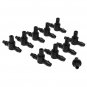 10pcs Flower Plant Misting Atomizing Sprinkler Nozzles Tee Sprayer Greenhouse Micro Dripper