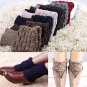 Women Crochet Knitted Leg Boot Cuffs Toppers Warmers Socks
