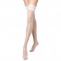 Women Lace Top Silicone Sheer Over Keen Thigh High Stockings