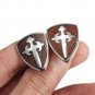 Men Vintage Wood Sword Shield Pattern Gift Shirt Accessories