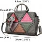 Casual Contrast Color Triangle Bear Shoulder Handbags