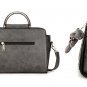 Casual Contrast Color Triangle Bear Shoulder Handbags
