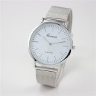 Unisex Ultra-Thin Stainless Steel Mesh Band Analog Quartz Watch