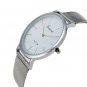 Unisex Ultra-Thin Stainless Steel Mesh Band Analog Quartz Watch