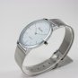 Unisex Ultra-Thin Stainless Steel Mesh Band Analog Quartz Watch