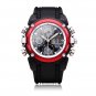 Unisex Sport Black Round Back Light Quartz Wrist Watch