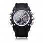 Unisex Sport Black Round Back Light Quartz Wrist Watch