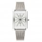 Men Women Casual Square Stainless Steel Quartz Couple Watch