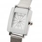 Men Women Casual Square Stainless Steel Quartz Couple Watch
